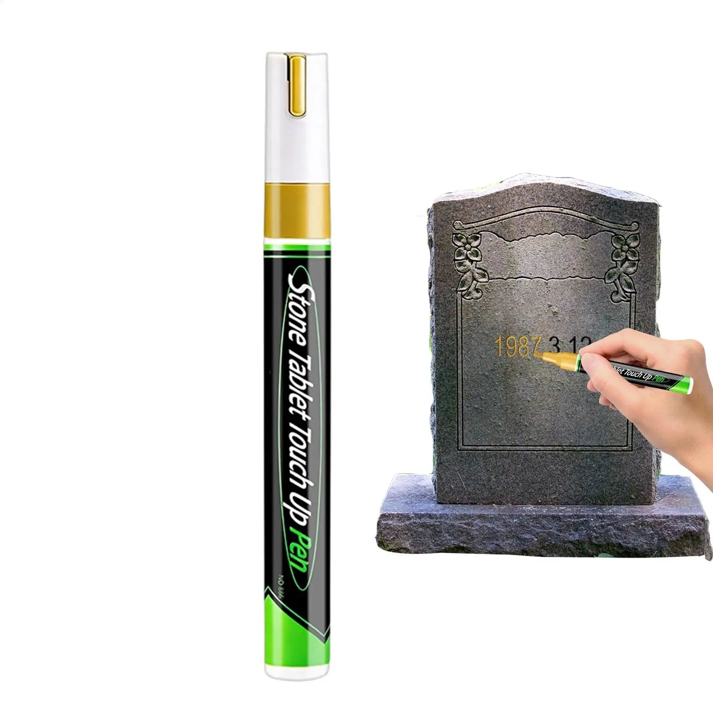 Tombstone Inscription Restoration Paint Pen | Weather Resistant