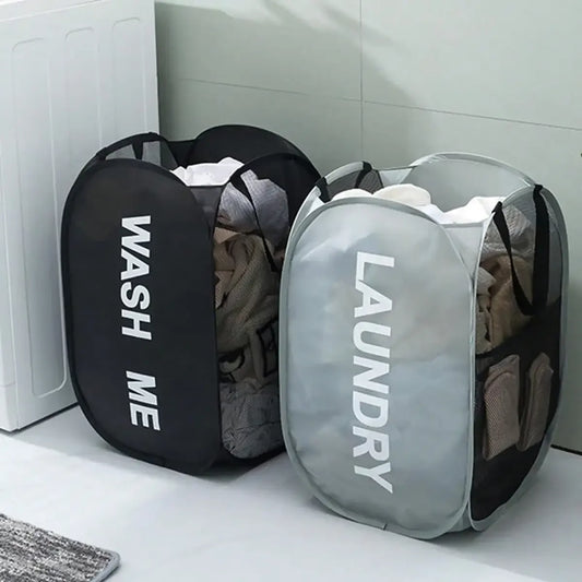 Collapsible Mesh Pop-Up Laundry Hamper | Portable & Breathable Collapsible Laundry Hamper Peaceful Pleasures Health and Wellness