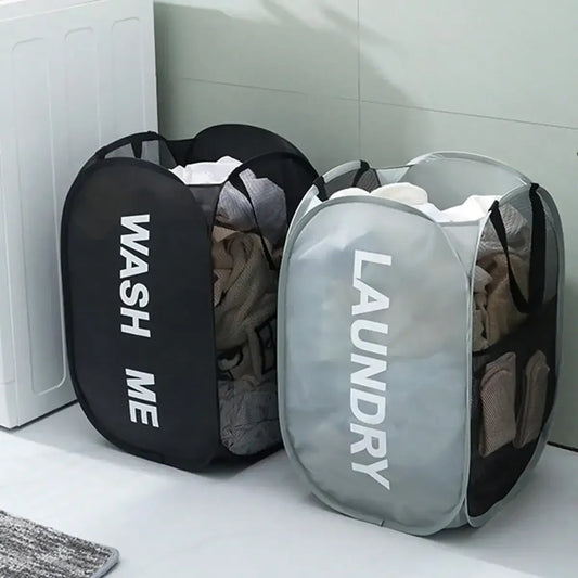 Pop-Up Mesh Laundry Hamper – Collapsible & Breathable Basket Laundry Hamper Oasis Select