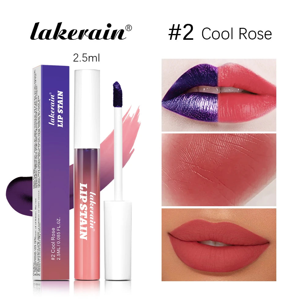 Lip Gloss Peel And Stick Set Long-lasting Waterproof Non-stick Cup Pink Lip Gloss Transfer Resistant Natural Lip Gloss For Women Peaceful Pleasures Health and Wellness 2 Cool Rose