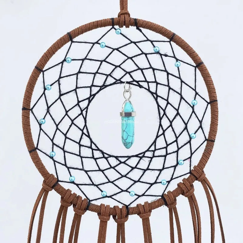 Dream Catcher Handmade Dreamcatcher Feathers Dream Catchers Wall Hanging Home Room Decoration Baby Wall Decor פעמון דלת כניסה Peaceful Pleasures Health and Wellness