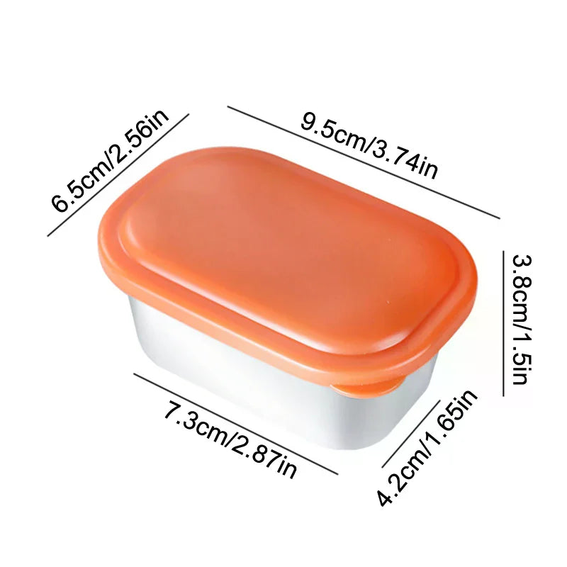 304 Stainless Steel Sauce Cup | Leak-Proof Silicone Lid