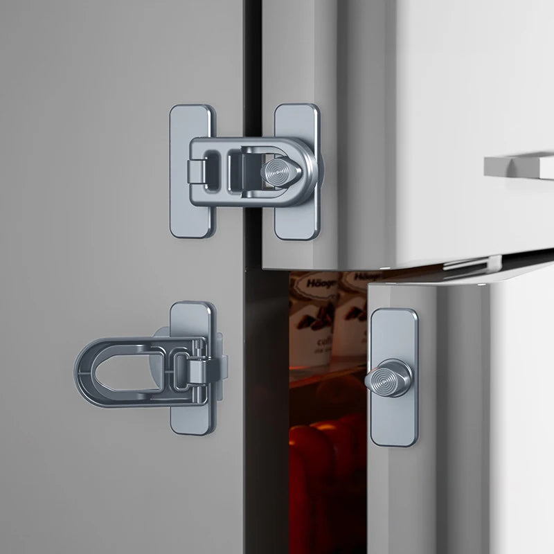 New 1pc Multifunction Useful Refrigerator Door Latch New Plastic Baby Safety Lock Kids Security Protection Cabinet Drawer Lock Peaceful Pleasures Health and Wellness