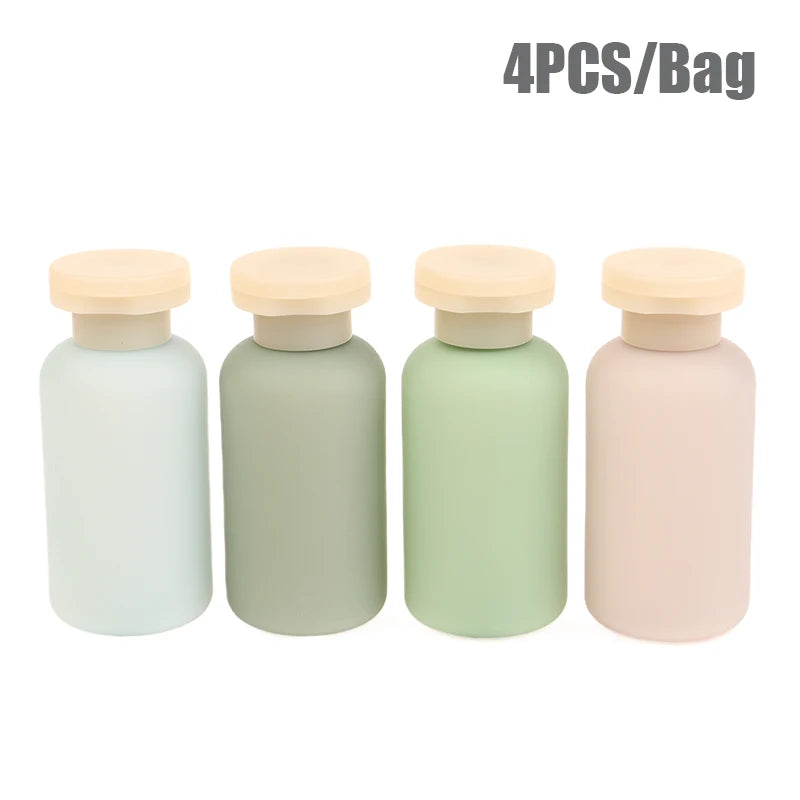 100ml Refillable Squeeze Travel Bottles with Flip Cap | 1/3/4 Pack