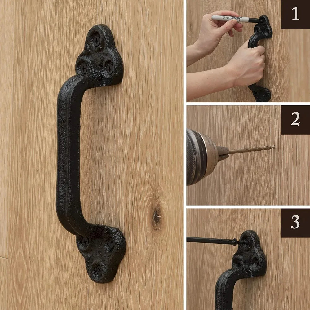 Cast Iron Door Handle – European Gothic Retro Home Décor