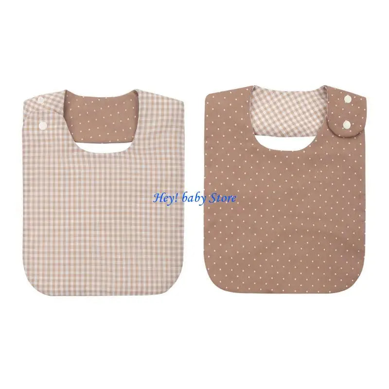 Floral Vintage Double-Sided Cotton Baby Bib for Newborns