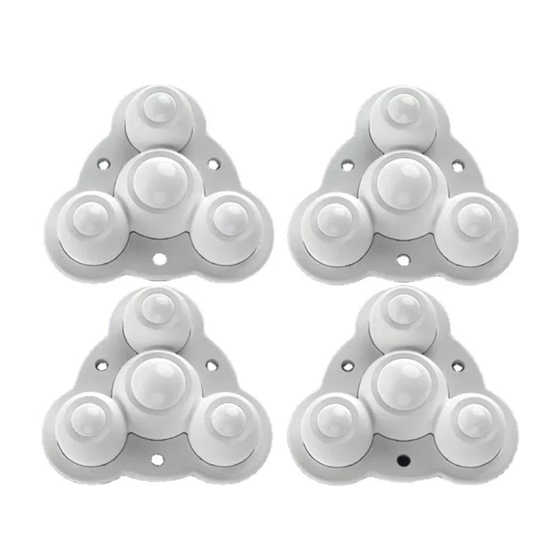 4-Pack Self-Adhesive Silent Furniture Caster Wheels 300kg