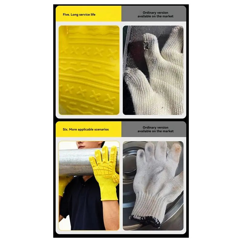 A36T-TPE Cut-Resistant Thickened Gloves For Heavy-Duty For Mining Sites And For Heavy Machinery Operation Impact Protection Peaceful Pleasures Health and Wellness