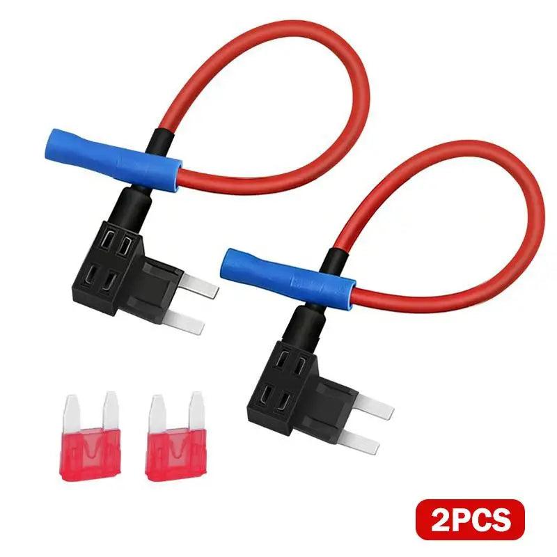 New 2PCS 12V Fuse Holder Add-a-circuit TAP Adapter Micro2 Mini Small Standard ATM Auto Fuse With Peaceful Pleasures Health and Wellness A6