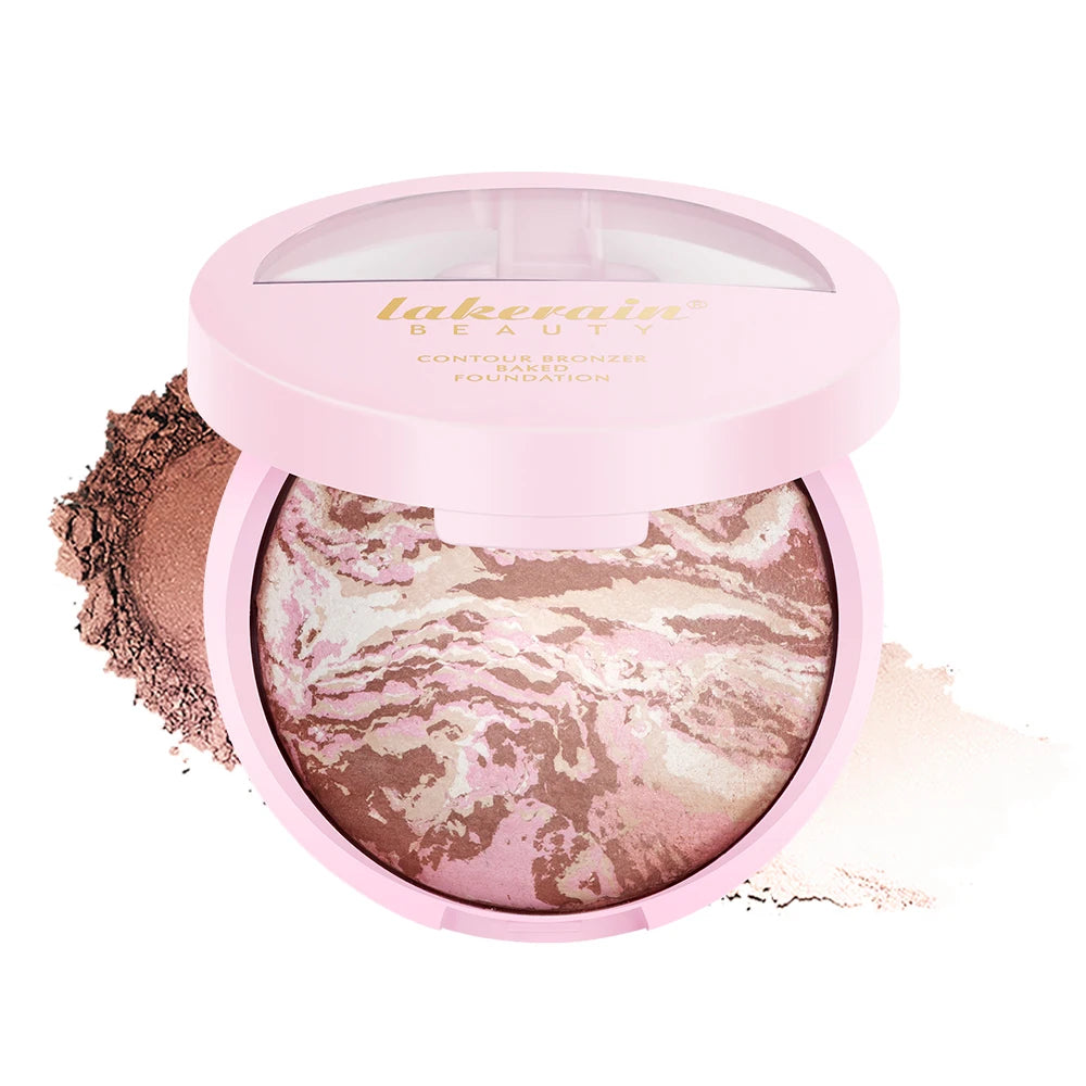 NEW YORK Baked Brighten Color Correcting Powder Foundation Fair Buildable Light to Medium Coverage Demi-Matte Natural Finish Peaceful Pleasures Health and Wellness color 1 bronzer