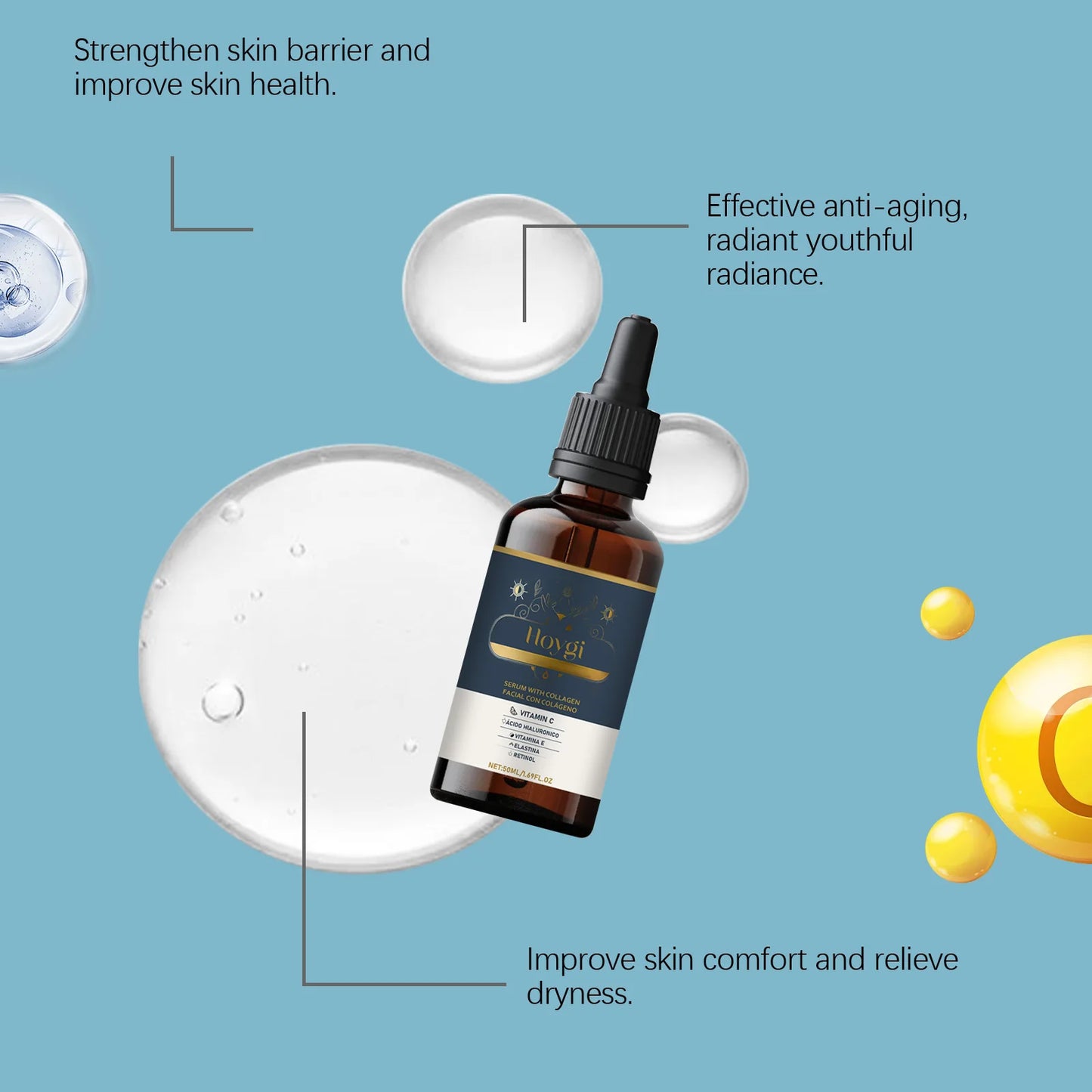 Hoygi Collagen Face Serum – Firming & Moisturizing, 50ml