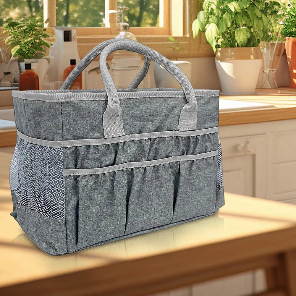 Craft Storage Tote Bag – 12 Pockets, 4-Gallon & Waterproof