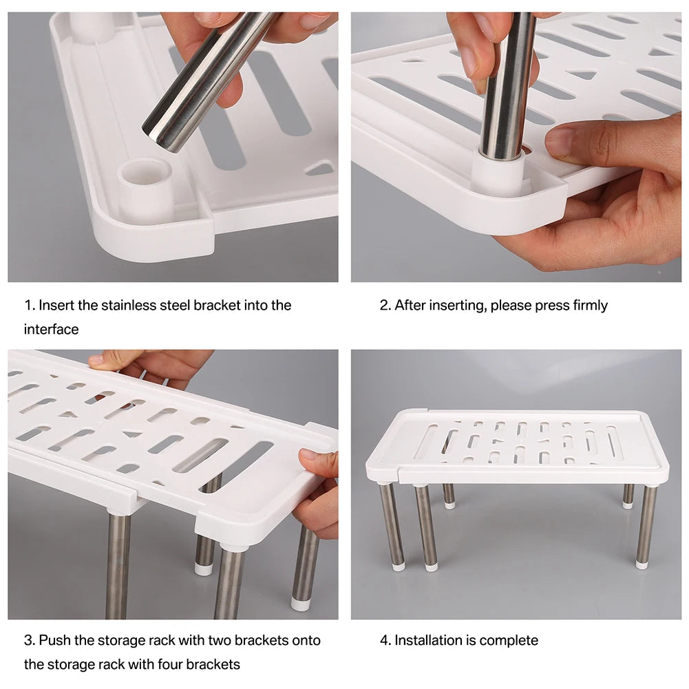 Expandable Cabinet Organizer Shelf | Adjustable Spice Rack