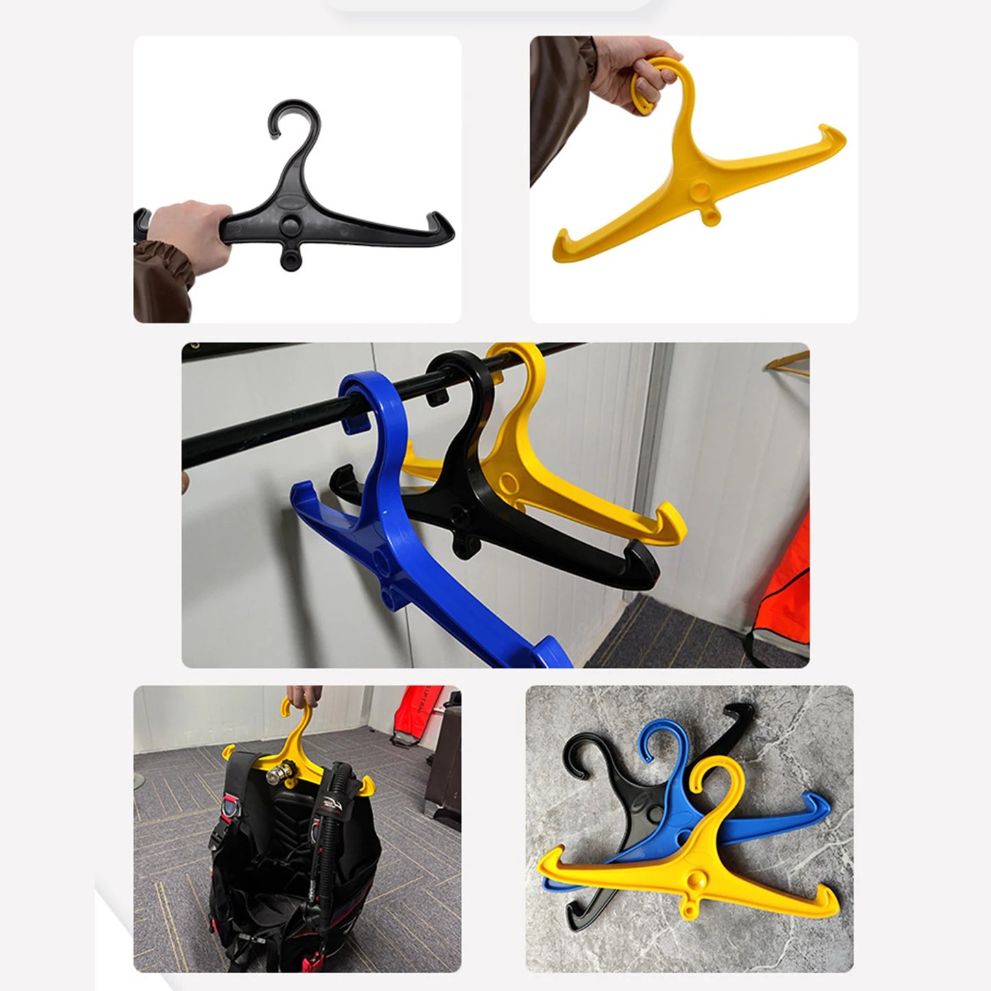 Scuba Diving BCD Hanger Anti Slip Side Hanging Vest Drying Rack Scuba Diving Drysuit Hanger for Snorkeling And Wetsuit Equipment Peaceful Pleasures Health and Wellness