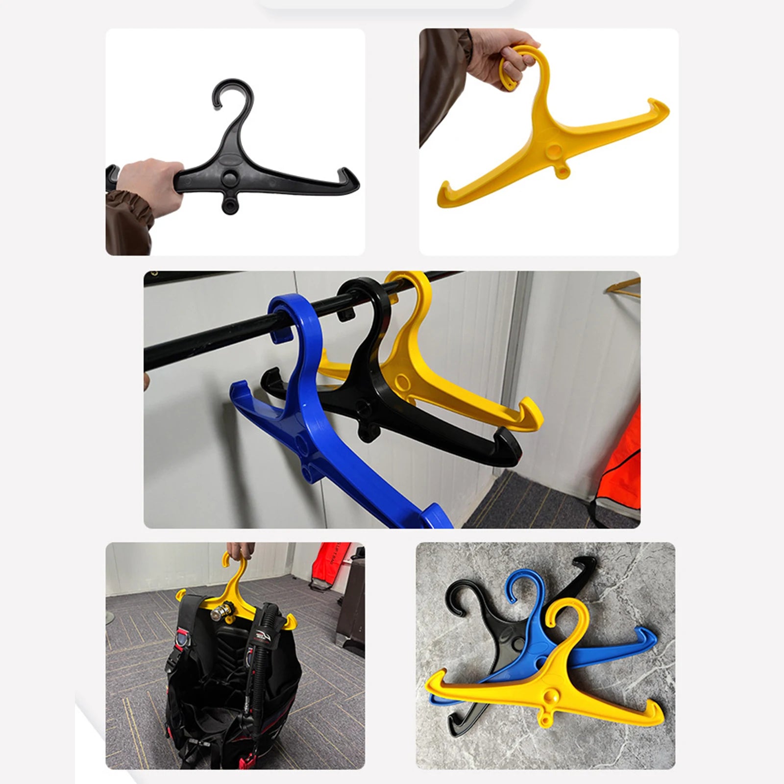 Scuba Diving BCD Hanger Anti Slip Side Hanging Vest Drying Rack Scuba Diving Drysuit Hanger for Snorkeling And Wetsuit Equipment Peaceful Pleasures Health and Wellness
