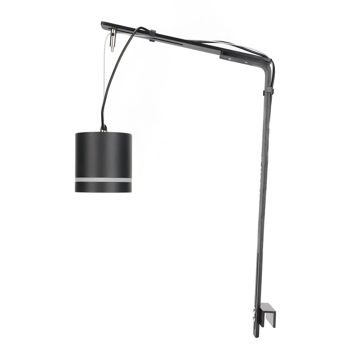 0-1.3mm Chickness Clip-on Fish Tank Lamp Holder Aluminum Alloy Rust-proof Light Bracket Aquarium Chandelier Hanging Rack Peaceful Pleasures Health and Wellness