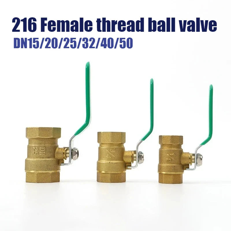 Brass Mini Ball Valve 1/2" 3/4" 1" BSP – Water Gas Oil Shut Off