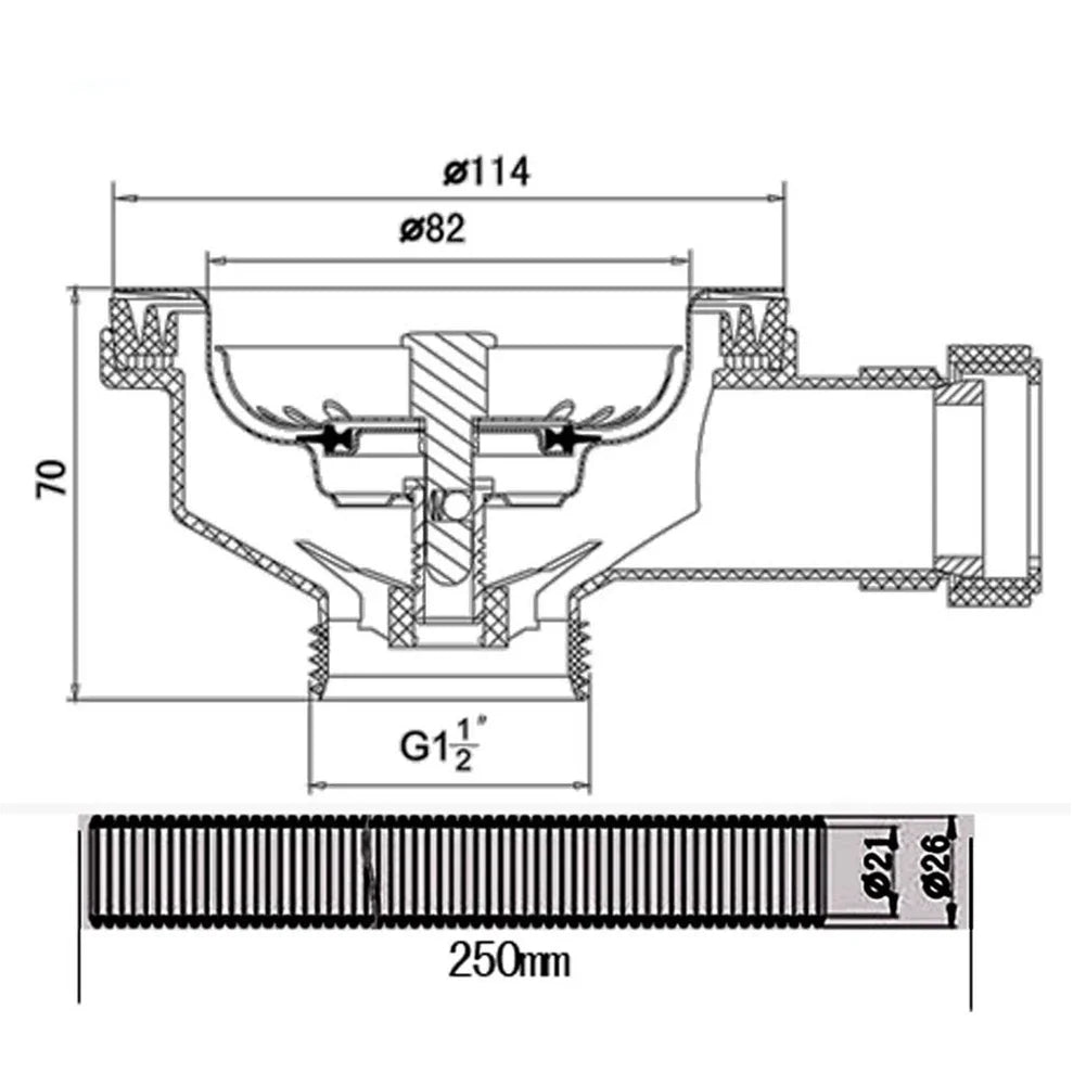 114mm Stainless Steel Sink Drain Strainer Basket with Overflow