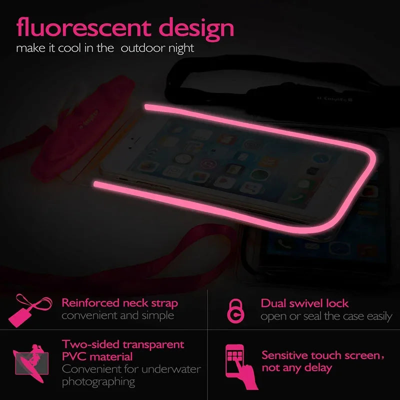 Waterproof Phone Pouch IP68 Dry Bag – Water Sports & Beach