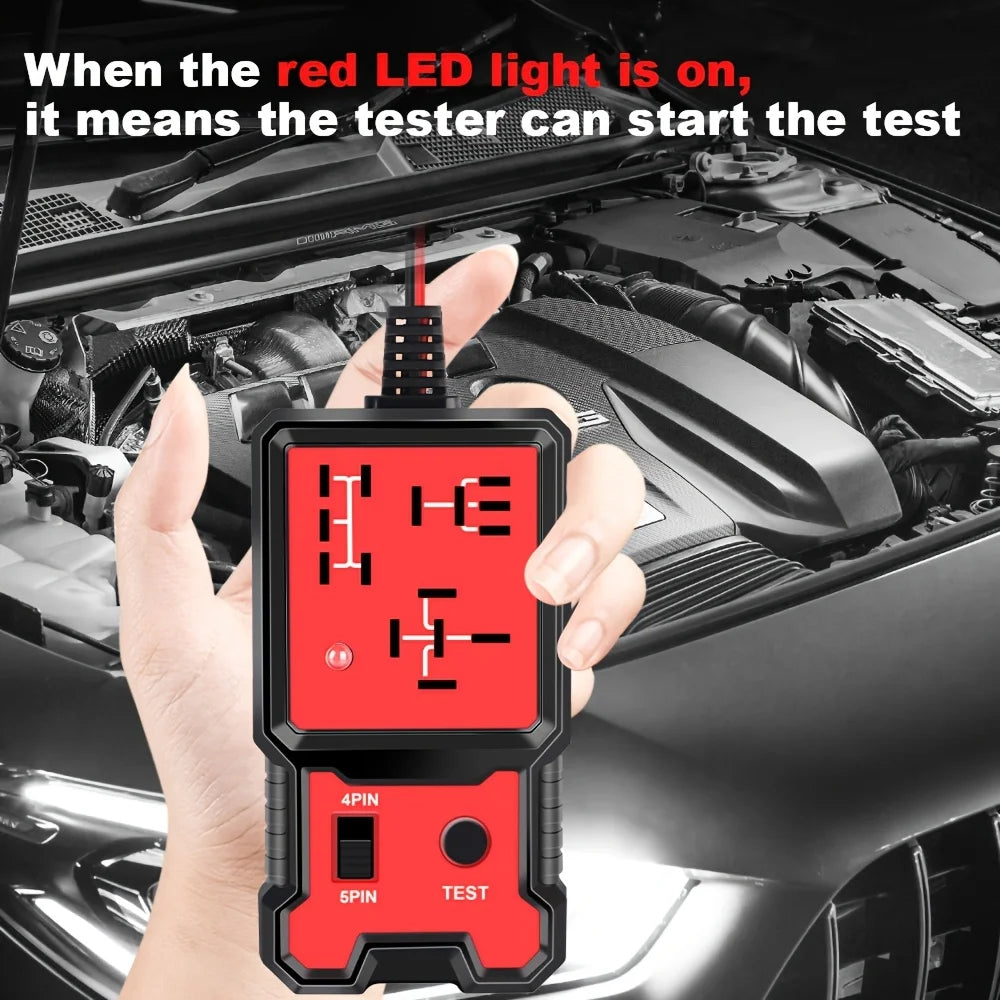 Led Indicator Light Car Battery Tester, Automotive Electronic Relay Tester, Universal Type, 12V, Without Battery Peaceful Pleasures Health and Wellness