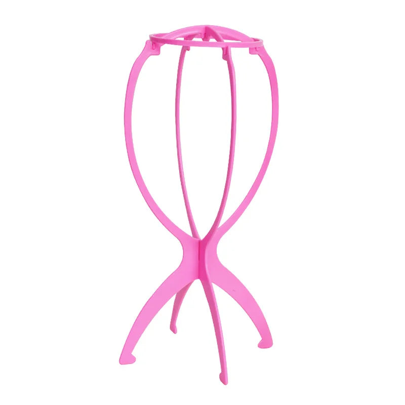 3-Pack Folding Wig Stand | Portable Adjustable Hat Display Holder