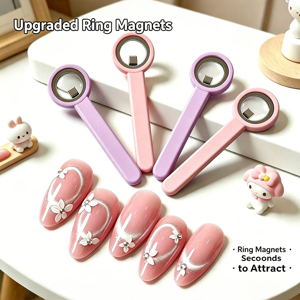 Circular Ring Cat Eye Magnet Stick, Halo Effect Magnetic Tool For UV Gel Nail Salon Manicure Art Supplies Peaceful Pleasures Health and Wellness
