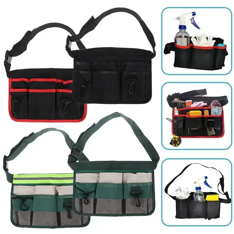 Oxford Tool Waist Bag – Multi-Pocket Belt Pouch for Work