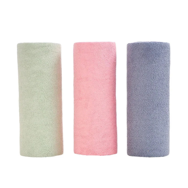 Reusable Microfiber Cleaning Cloth Roll – 20 Sheet Paper Towel Replacement