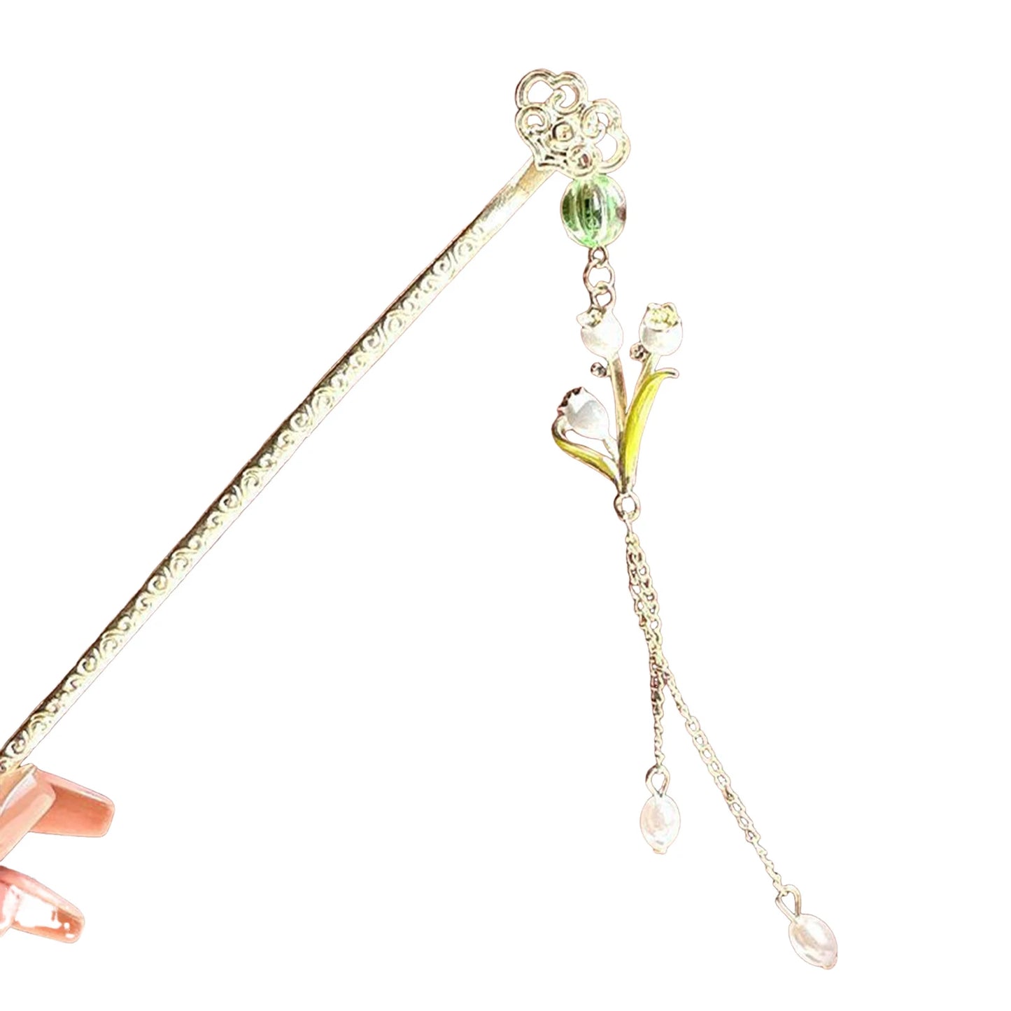 Metal Butterfly Design Hair Sticks Hanfu Matching Hair Sticks with Pearl Tassel Suitable for Girls Hair Accessories Peaceful Pleasures Health and Wellness Style 5