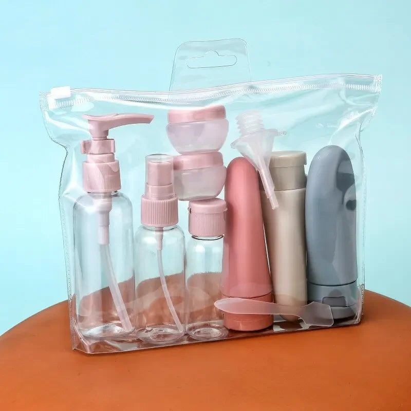 11-Piece Travel Bottles Set with Storage Bag | TSA-Friendly