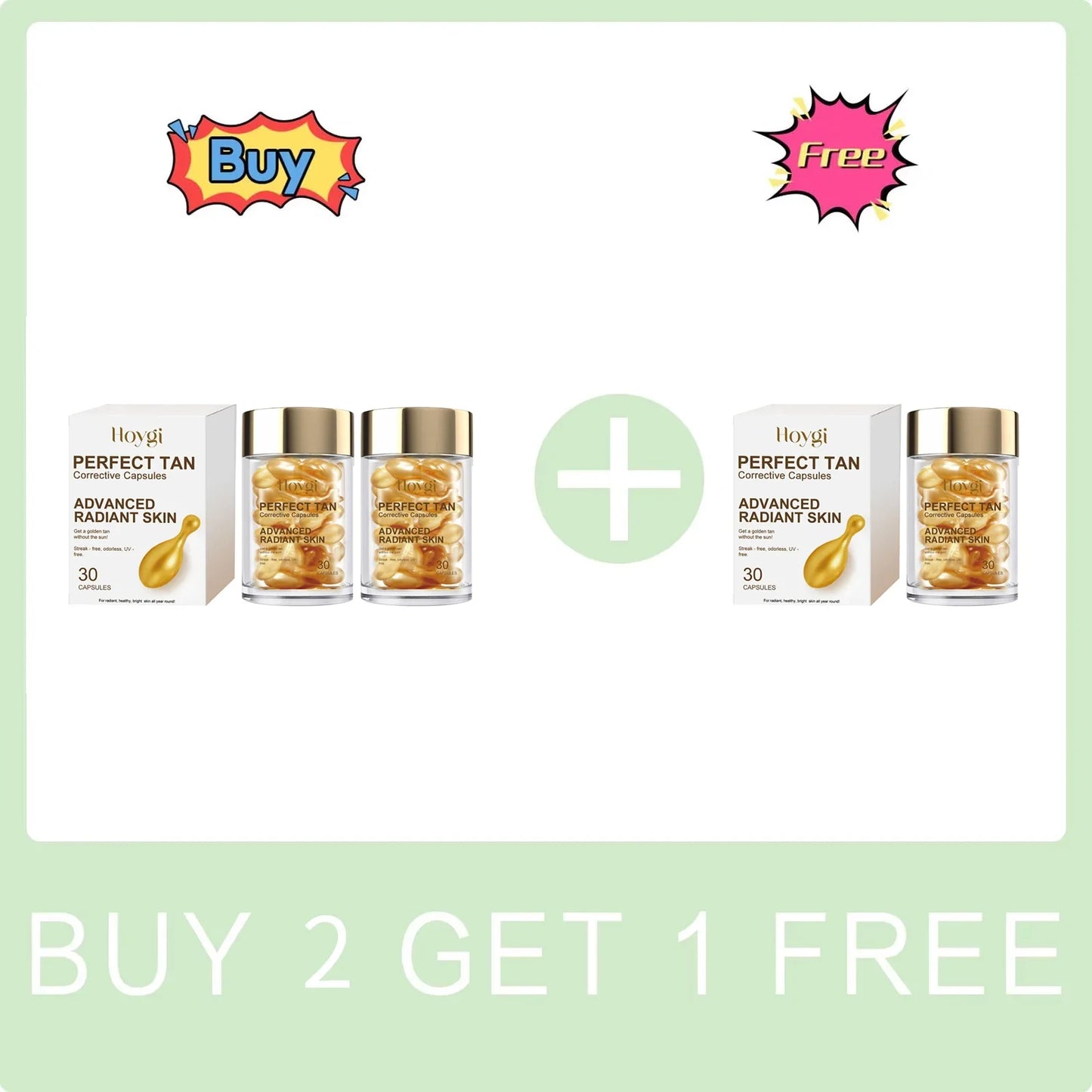 Hoygi Self-Tanning Capsules – Tan Accelerator Serum 30pcs