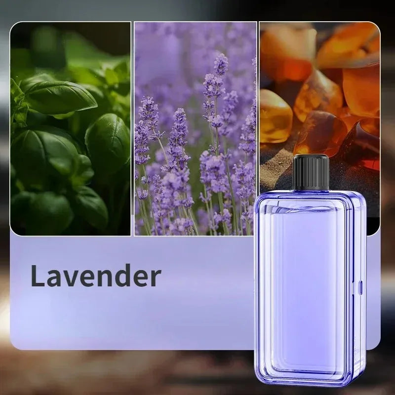 Smart Aroma Diffuser Air Purifier 5 Gears Digital Display Supports Plant Essential Oils Wall Mount Tabletop USB Charging Living Peaceful Pleasures Health and Wellness 1pc Lavender Oil