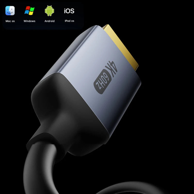 Type C to HDMI-Compatible HDTV Cable4K@30Hz 4K@60Hz USB C to HDMI Cable for Air iPad TV Converter MacBook USB-C HDMI Adapter Peaceful Pleasures Health and Wellness