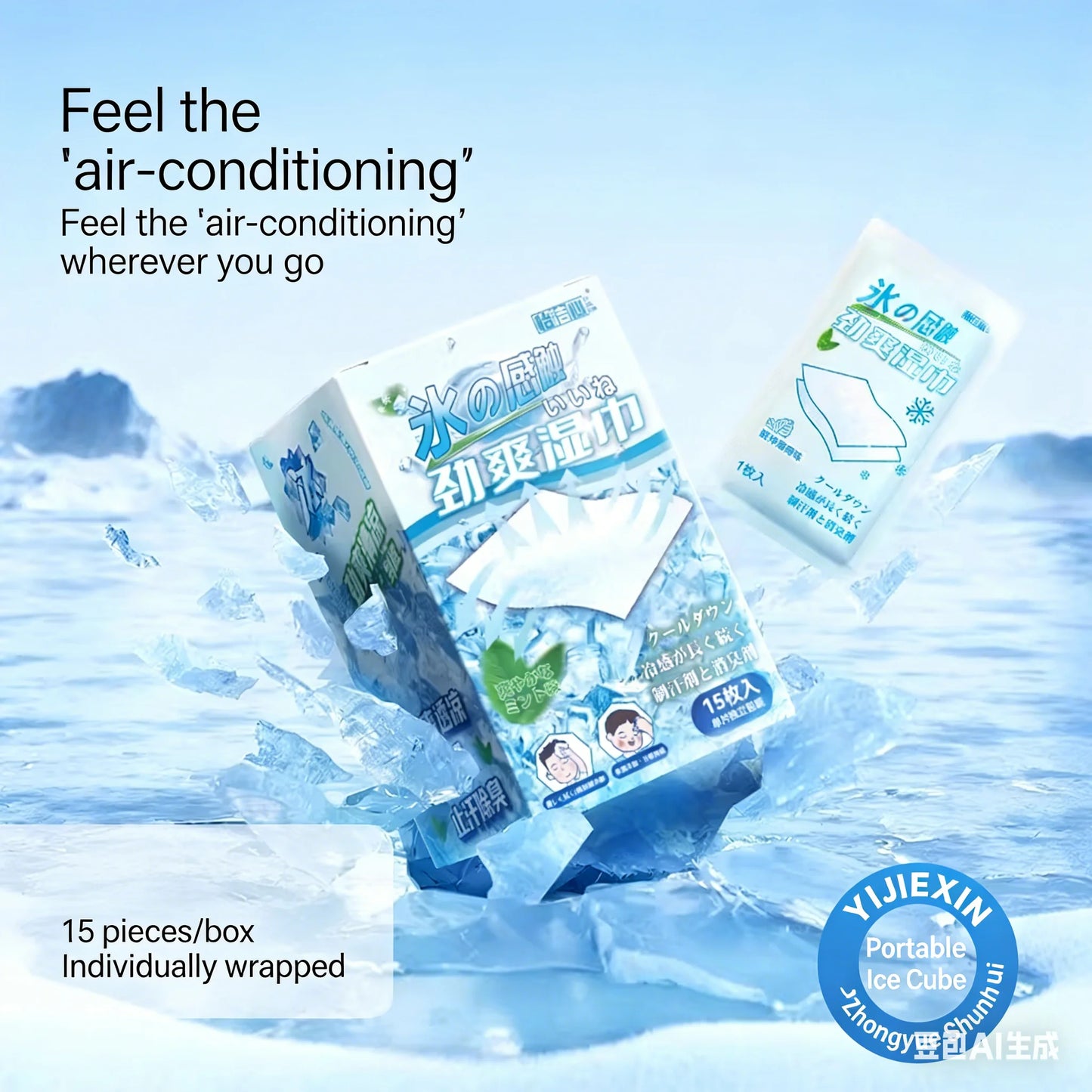 Mint Cooling Wet Wipes – Portable Refreshing Summer Wipes