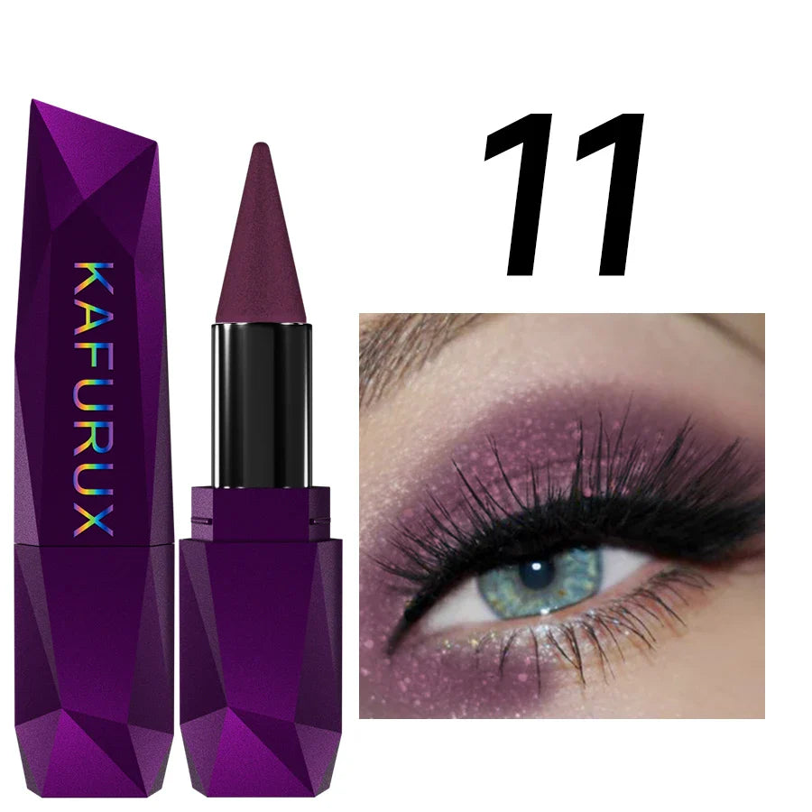 KAFURUX 25-Color Pearlescent Eyeshadow Stick – Waterproof
