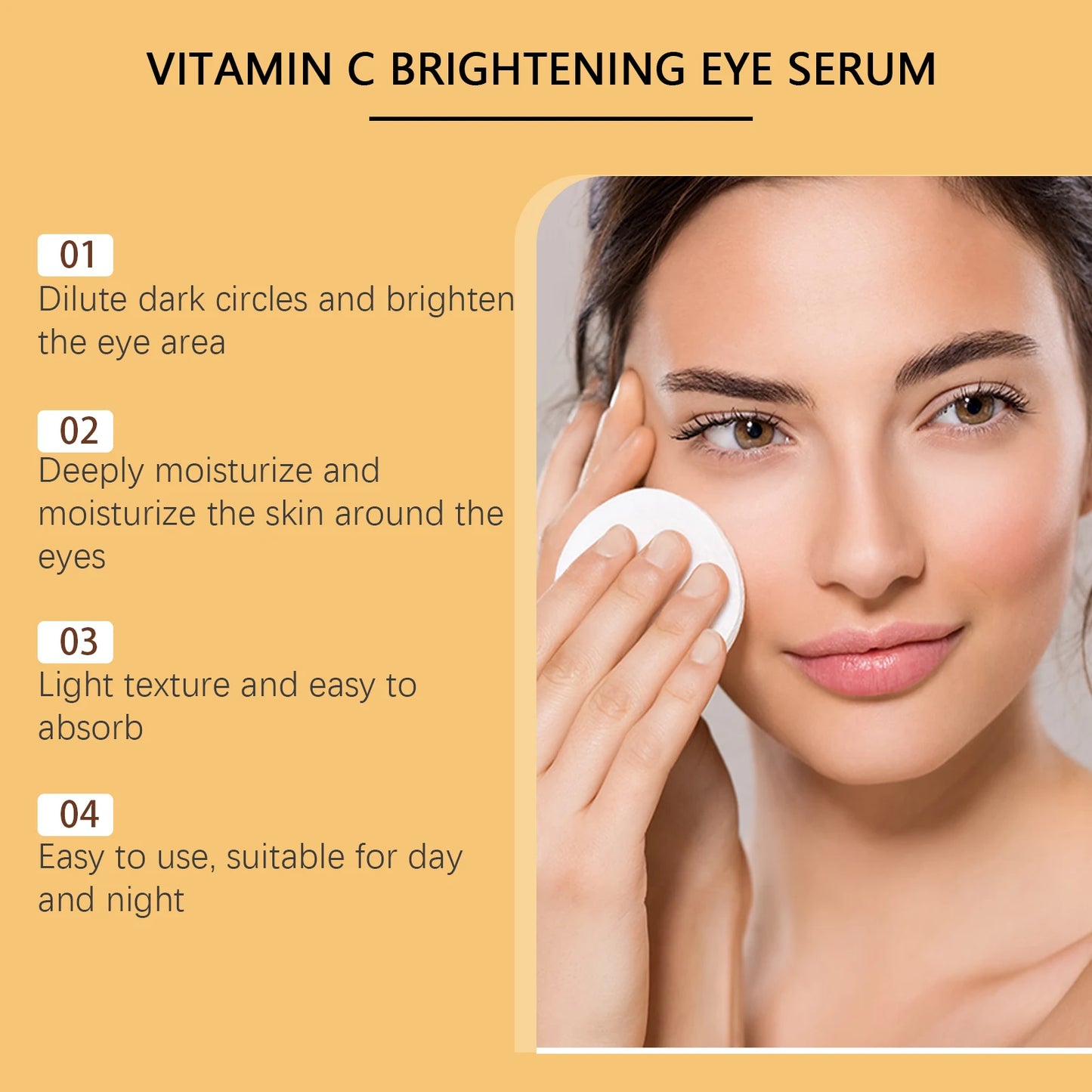 Vitamin C Eye Cream – Dark Circles, Bags & Wrinkle Firming