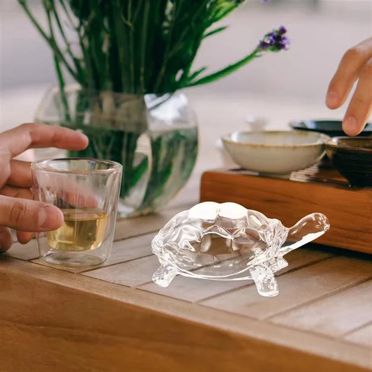 Crystal Turtle Statue | Lucky Feng Shui Glass Ornament Decor Crystal Glass Figurine Oasis Select