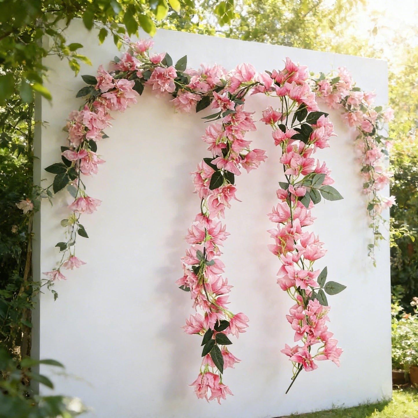 Artificial Plum Blossom Vine Garland for Wedding & Home Decor