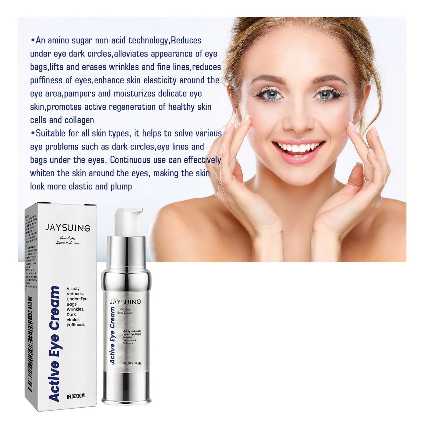 Vitamin C Tightening Eye Cream Promote Collagen Production Inhibit Melanin Reduce Eye Bags Deep Moisturizing Eye Care Lotions Peaceful Pleasures Health and Wellness