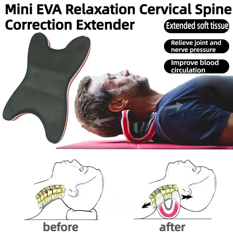 1/2pcs EVA foam formed U-shaped neck pillow cervical spine stretching massage traction corrector Relaxing massager Peaceful Pleasures Health and Wellness