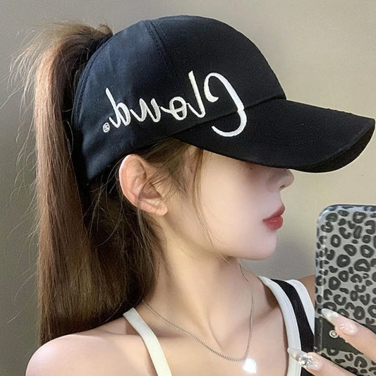 Women's Sun Hat with Ponytail Hole | Breathable Baseball Cap Women's Sun Hat Peaceful Pleasures Health and Wellness