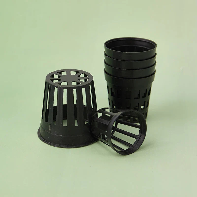 10-Pack Aquarium Plant Basket Cups | Hydroponics Planting Pots