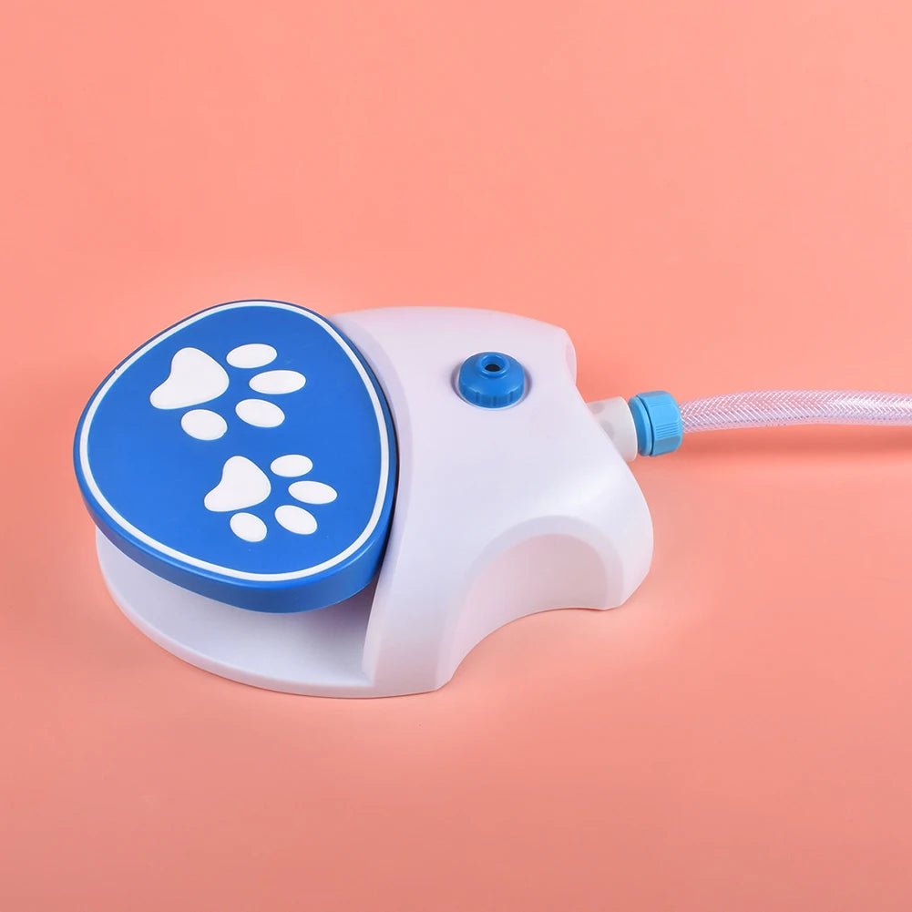 Outdoor Foot Press Automatic Water Dispenser For Pets,Step On Dog Sprinkler Toy,Interactive Lawn Play Toy,Summer Backyard Fun Peaceful Pleasures Health and Wellness