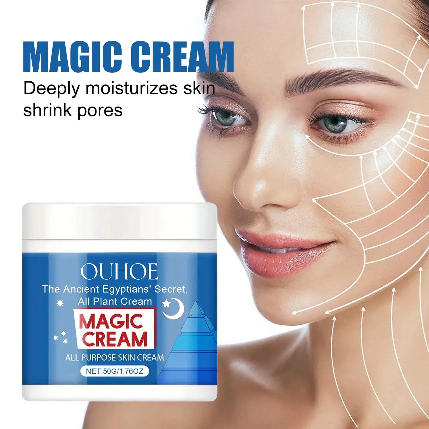 OUHOE Magic Facial Cream – Anti-Aging, Firming & Moisturizing Anti-Aging Face Cream Oasis Select