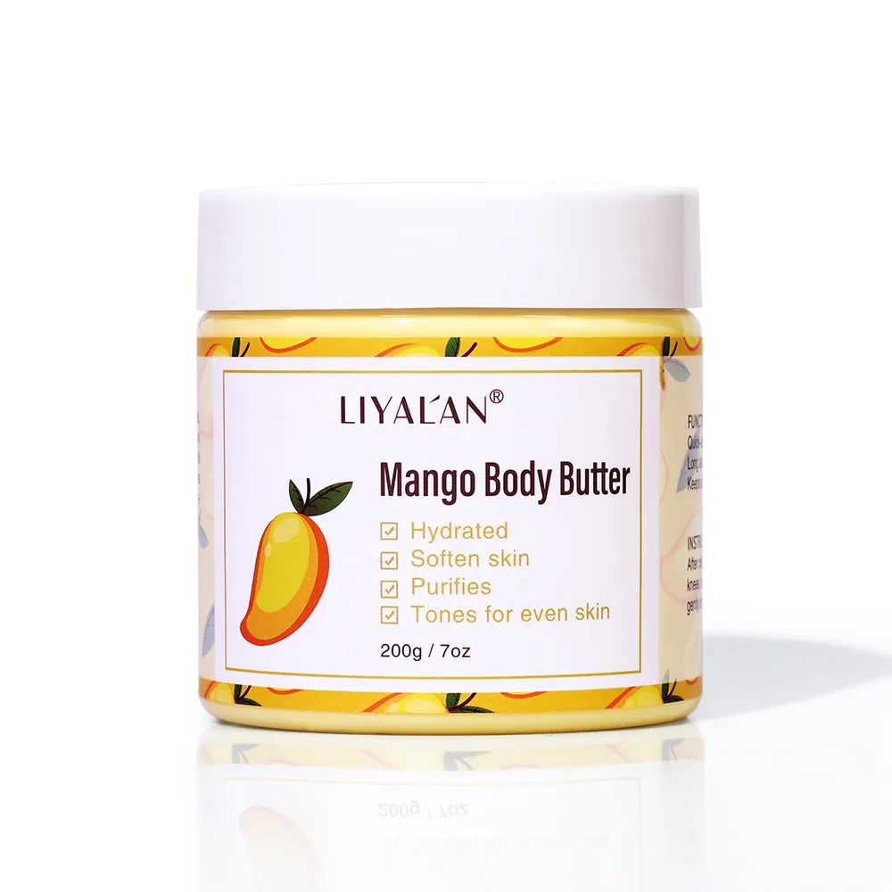Shea Body Butter – Deep Hydration Cream in Coconut, Rose & Mango Peaceful Pleasures Health and Wellness Mango China Mainland 200ml