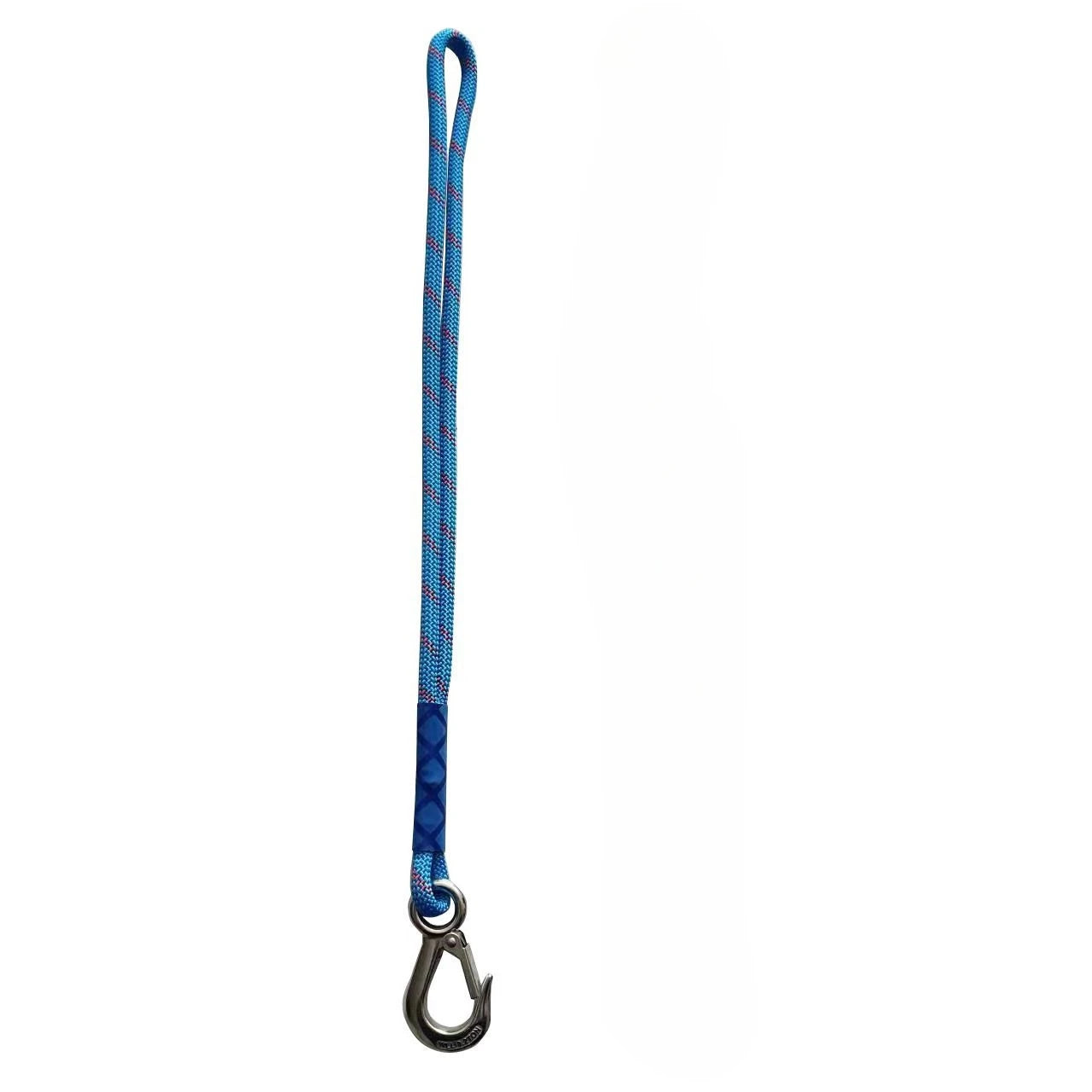Heavy Duty Nylon Sling with Metal Hook - Wear-resistant - Suitable for Outdoor Hammocks, Tree Swings, and Patio Chairs Peaceful Pleasures Health and Wellness Blue-1pc