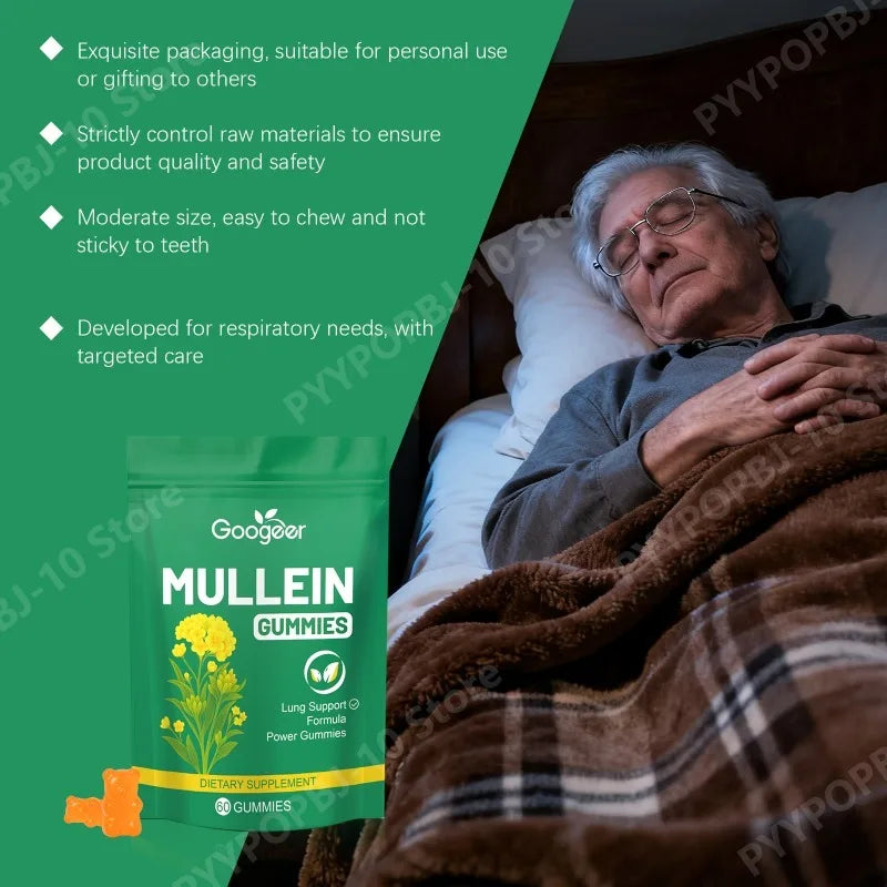 Mullein Gummies – Herbal Energy Support | 60 Chewable Gummies
