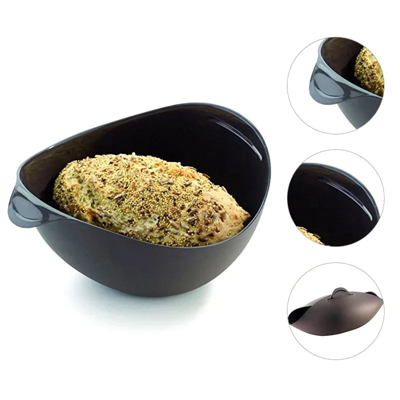 Creative Silicone Toaster Silicone Bread Maker Steamer Bread Baking Pan Silicone Bread Toaster Kitchen Baking Moulds Peaceful Pleasures Health and Wellness