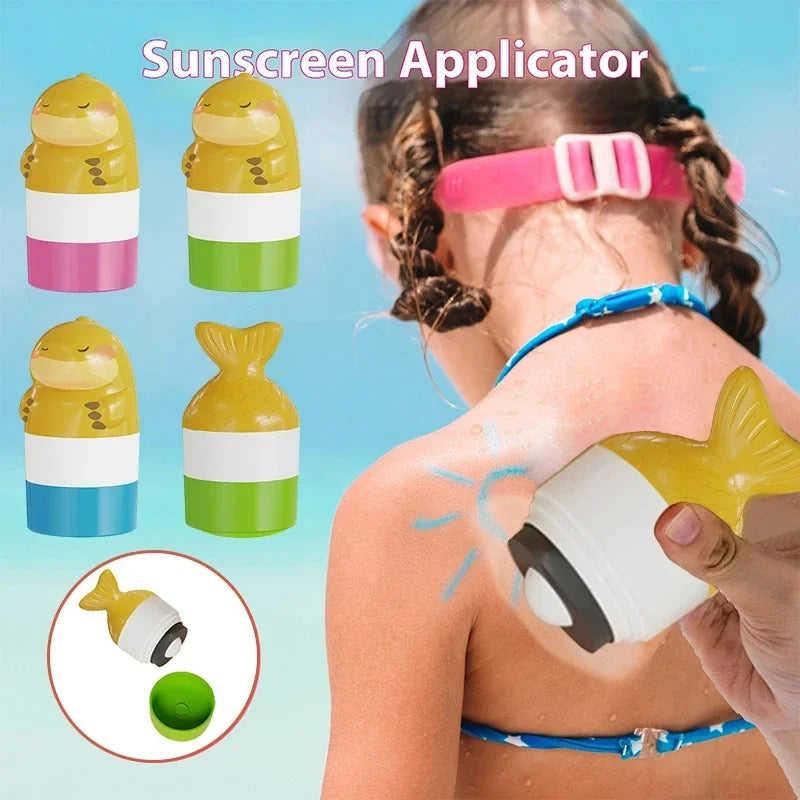 100ml Refillable Sunscreen Applicator Sunscreen Lotion Applicator Portable Applicator For Kids Travel Packaging Bottles Peaceful Pleasures Health and Wellness