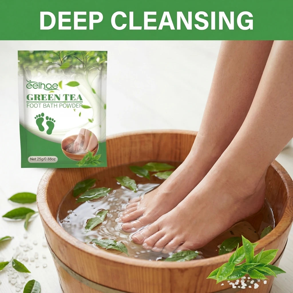 Green Tea Sea Salt Foot Soak – Exfoliate & Soften Feet